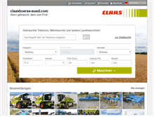 Tablet Screenshot of claasboerse-sued.com